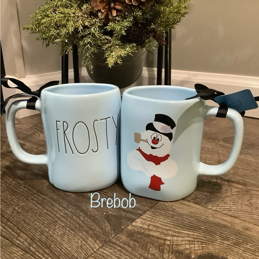 Rae Dunn Frosty the Snowman double sided Mugs ❄️ Set 2 - Picture 1 of 5